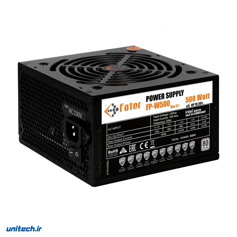منبعتغذیهکامپیوتر500واتفاطرمدلFPW50080Plus500W (3)
